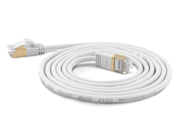 Wantec 7114, 0,2 m, Cat7, S/FTP (S-STP), RJ-45, RJ-45, Valkoinen