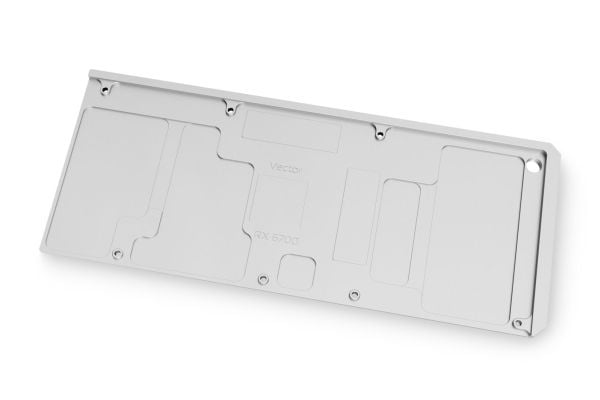 EK Water Blocks Quantum Vector RX 6700XT, Bakre platta, Vit