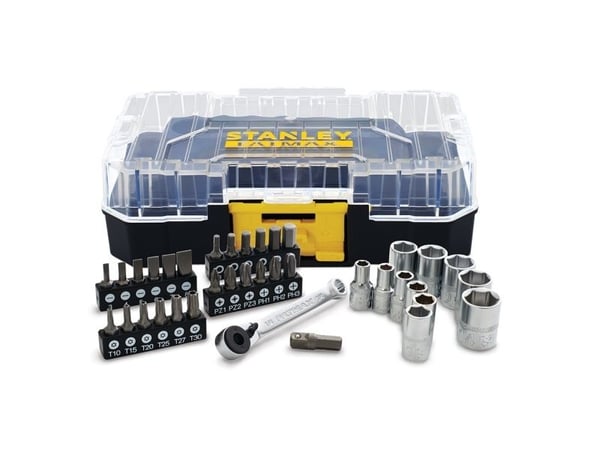 Stanley FMMT19101-0, 36 kpl, Kuusikulmainen (metrinen), Phillips, Pozidriv, Paikka, Torx, PH 1,PH 2,PH 3, PZ 1,PZ 2,PZ 3, 3,4,5,6,7,8 mm, T10,T15,T...