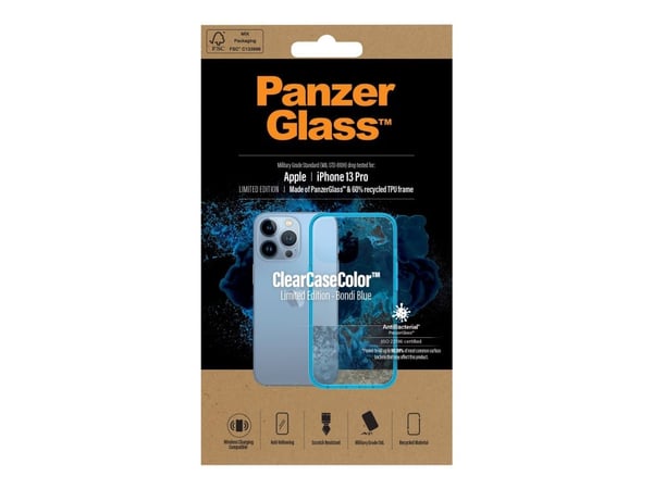PanzerGlass 0336, Suojus, Apple, Apple - iPhone 13 Pro, Sininen