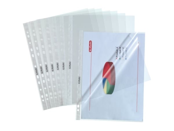 Herlitz 10840098, Läpinäkyvä, Polypropeeni (PP), 100 kpl