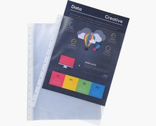 Plastlommer til demomapper exacompta refill, a4, pakke a 10 stk.