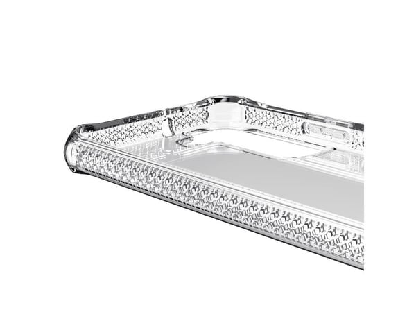 ITSKINS Spectrum Clear - Baksidedeksel for mobiltelefon - antimikrobielt - polymer, termoplast-polyuretan (TPU), Impacthane - gjennomsiktig - for S...