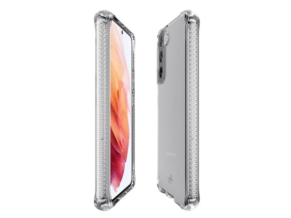 ITSKINS Spectrum Clear - Baksidedeksel for mobiltelefon - antimikrobielt - polymer, termoplast-polyuretan (TPU), Impacthane - gjennomsiktig - for S...