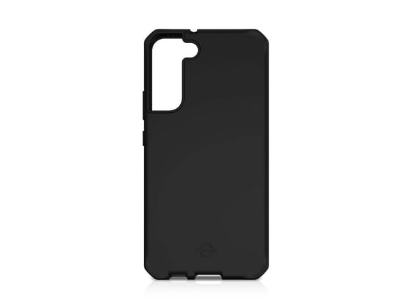 ITSKINS Level 2 Spectrum - Baksidedeksel for mobiltelefon - robust - antimikrobielt - svart - for Samsung Galaxy S22