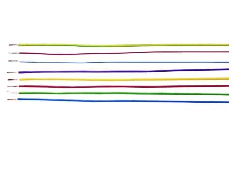 HELUKABEL H07V-K, Lågspänningskabel, Blå, Vit, Polyvinylklorid (PVC), Polyvinylklorid (PVC), Koppar, 0.4 mm ²
