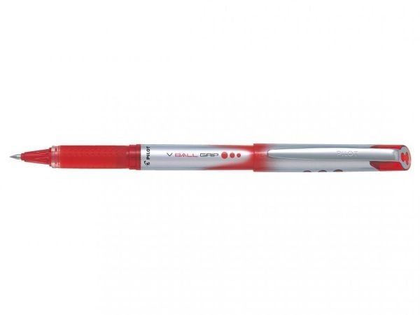 Pilot V-Ball Grip 07, Rød, Rød, 0,7 mm, 0,4 mm