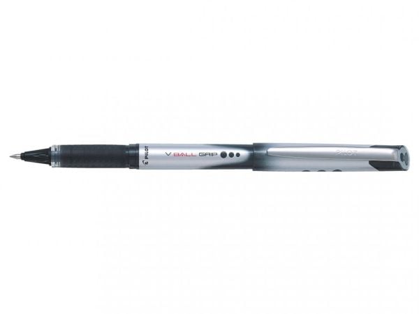 Pilot V-Ball Grip 07, Musta, Musta, 0,7 mm, 0,4 mm