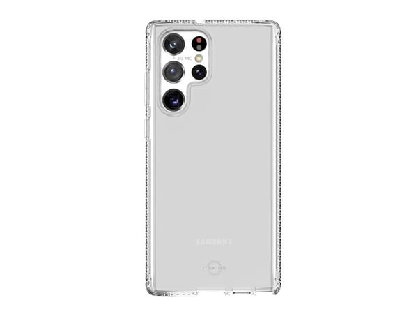 ITSKINS Spectrum Clear - Baksidedeksel for mobiltelefon - antimikrobielt - polymer, termoplast-polyuretan (TPU), Impacthane - gjennomsiktig - for S...