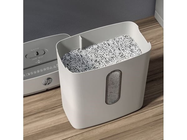 HP OneShred 8CC, Partikkelkutt-makulering, 22 cm, 5 mm, 25 l, 68 dB, Knapper