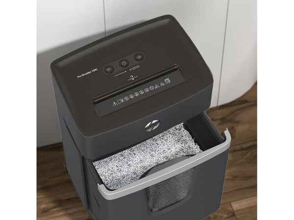 HP Pro Shredder 10MC P5/2x15/10 ark/20l/Klamm/Kred/