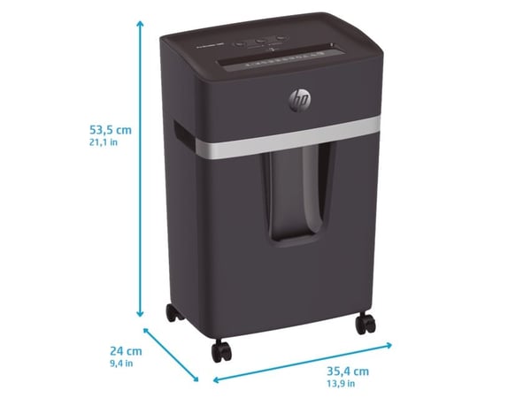 HP Pro Shredder 10MC P5/2x15/10 ark/20l/Klamm/Kred/