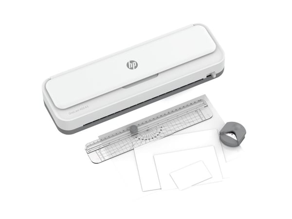 HP lamineer apparaat OneLam 400 A3, 33 cm, Lamineringsmaskin för termisk laminering, 600 mm/min, 0,5 mm, A3, 75 um