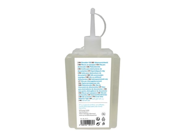 HP 9131, Smøreolje, 0,12 l, Gjennomsiktig, 63 mm, 27 mm, 140 mm