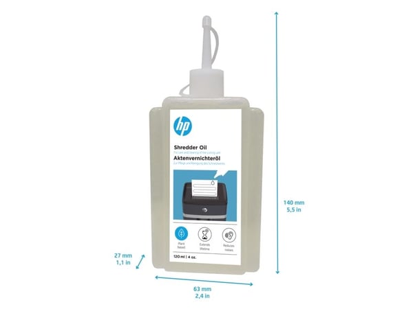 HP 9131, Smøreolje, 0,12 l, Gjennomsiktig, 63 mm, 27 mm, 140 mm