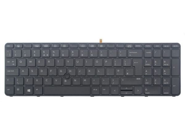 HP 841145-251, Tastatur, Russisk, Bakgrunnsbelyst tastatur, HP