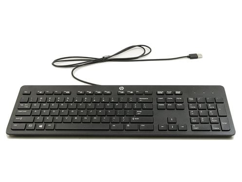 HP 803823-181, Full størrelse (100 og), Koblet med ledninger (ikke trådløs), USB, Mekanisk nøkkelbryter, Sort