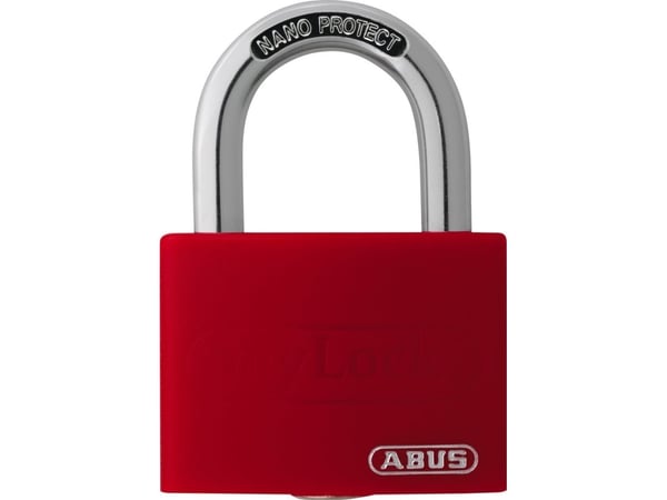 ABUS T65AL/40, Tradisjonell, Nøkkellås, Bruk flere nøkler, Verktøy boks, Rød, Aluminium