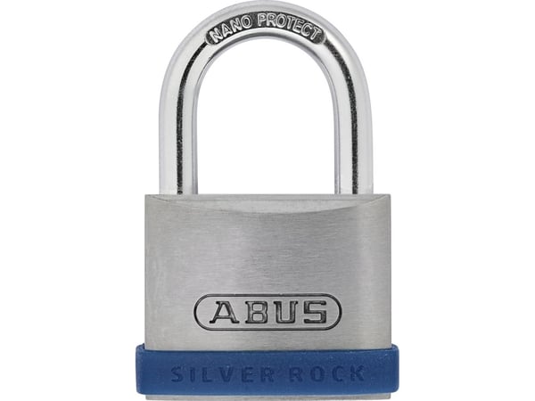 ABUS 5/40, Perinteinen riippulukko, Avainlukko, Ei-sarjoitettu avain, Portti, Työkalulaatikko, Hopea, Sinkki