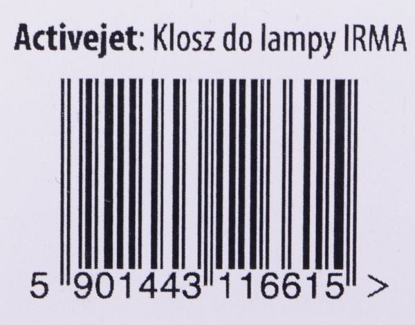 Activejet 5901443116615, Lampeskjerm, Hvit, Glass, Lampa Irma, Soverom, Spise rom, Hjemme kontor, Stue, Kontor, 13 cm