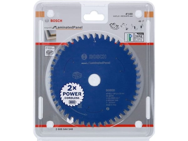 Bosch RUNDSAVKL EXP ACCU LAMINAT 160X20MM 48T