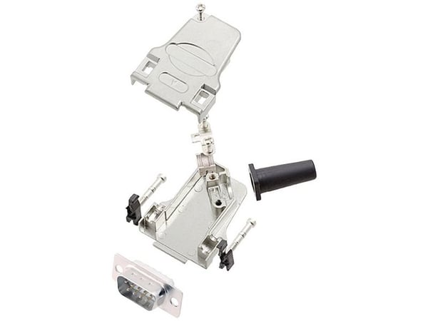 encitech D45ZF09-DMP-W-K 6355-8047-01 D-SUB tappiliuska 45° Navanumero: 9 Juotospää 1 kpl