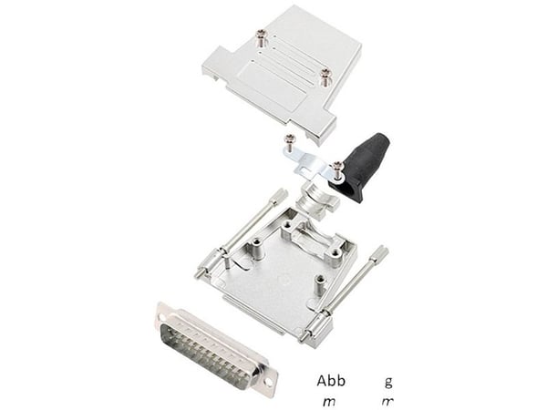 encitech DTSL37-LJSRG-T-DBP-W-K 6355-8040-04 D-SUB tappiliuska 180° Navanumero: 37 Juotospää 1 kpl