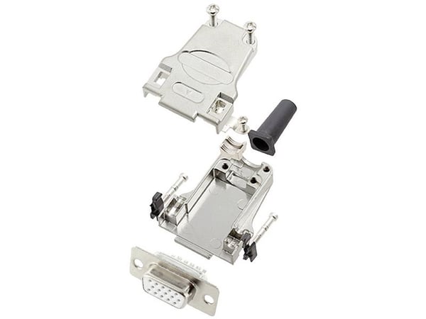 encitech DTZF09-HDS15-W-K 6355-8063-11 D-SUB-väyläkiskosarja 180° Napojen lukumäärä: 15 Juotospää 1 kpl