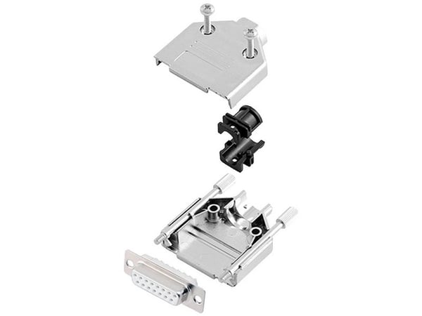 encitech DTPK-M-15-DBS-W-K 6355-8030-12 D-SUB-bussningsremsa 180° Antal poler: 15 Lödhuvud 1 st