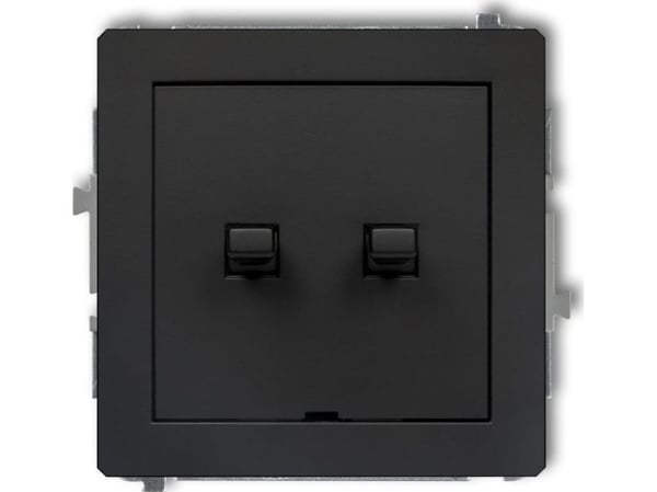 Karlik 12DWPUS-44.1, Painikekytkin, Musta, IP20, 250 V, 10 A