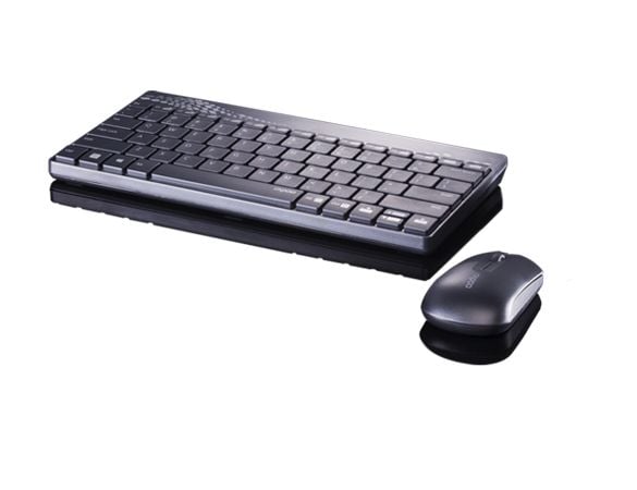 Rapoo Ralemo Air 1 - Mus - flerfunksjonsmodus - optisk - 3 knapper - trådløs - 2.4 GHz, Bluetooth 3.0, Bluetooth 5.0 - USB trådløs mottaker - hvit