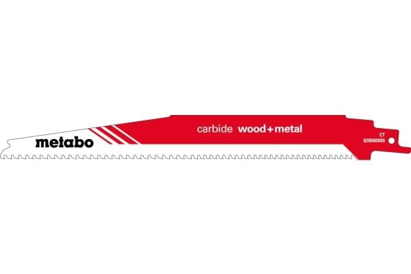 Metabo 626560000, Sabelsagblad, Karbid, Rød, Hvit, 6-8, 4 mm, 1,25 mm