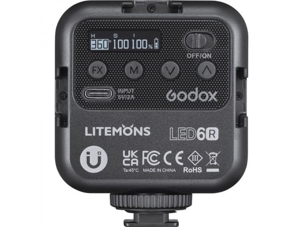 Godox LED6R, blixt för videokamera
