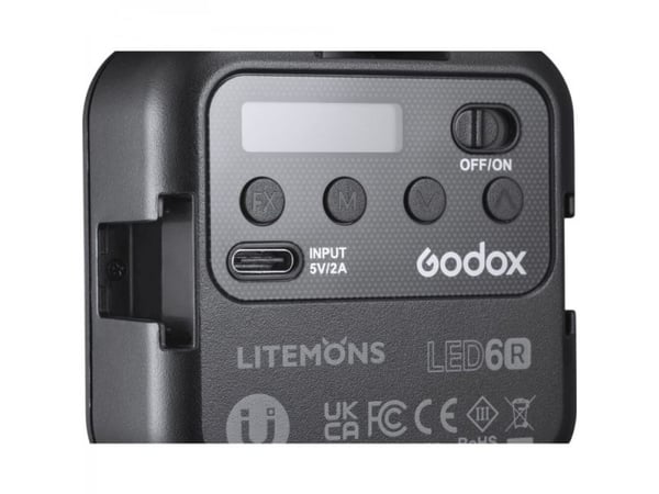 Godox LED6R, blixt för videokamera