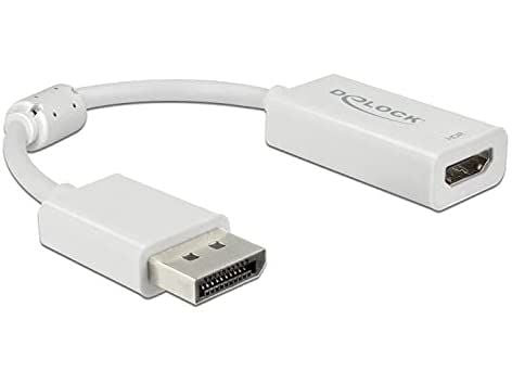 Delock - Videomuuntaja - DisplayPort - HDMI - hvid