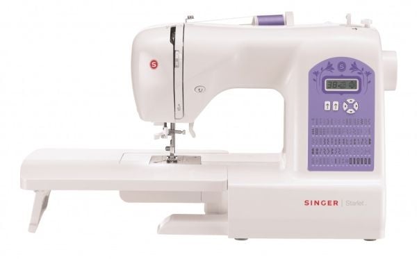 Singer Starlet 6680 - Symaskin - 80 stygn - 6 enstegsknapphål - LCD bildskärm