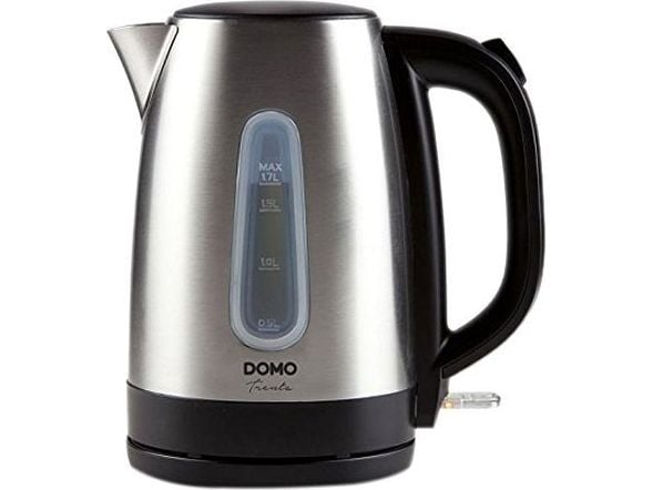 Domo DO496WK, 1,7 l, 2200 W, Rustfritt stål, Rustfritt stål, Vannivåindikator, Trådløs