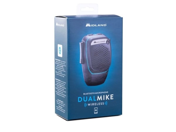 Midland Dual Mike Wireless, Smarttelefonmikrofon, Trådløs, Bluetooth, Svart, 3 W, Batteri