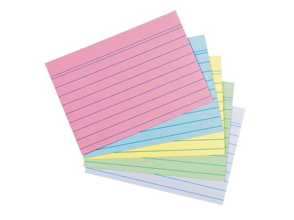 Herlitz 50041145, Multifärg, A6, Linjerat papper, 180 g/m ^, 200 styck