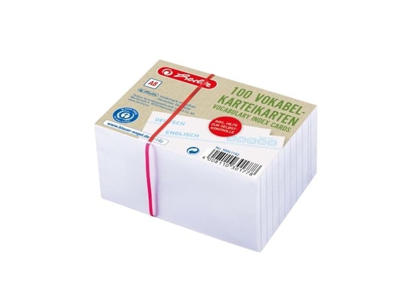 Herlitz 50041152, Hvit, Linjerte ark, 200 g/m², 100 stykker Herlitz 50041152, Hvit, Linjerte ark, 200 g/m², 100 stykker