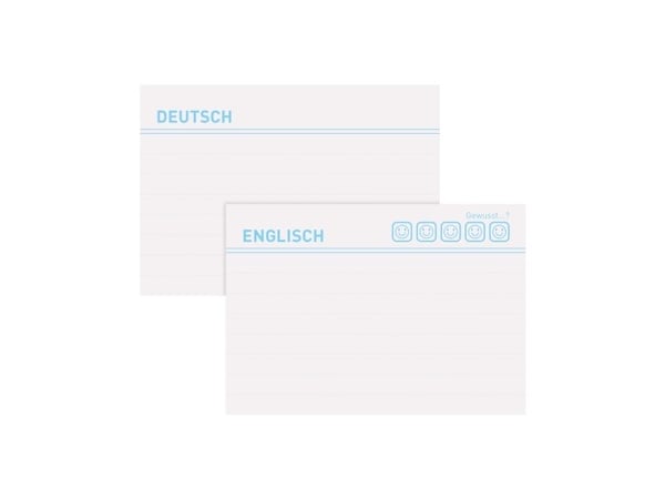 Herlitz 50041152, Hvit, Linjerte ark, 200 g/m², 100 stykker