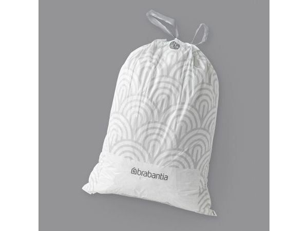 Brabantia Size H - Søppeldunkfôr - trekksnor - høytetthetspolyetylen (LDPE) - hvit - pakke av 30