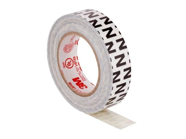 3MTM TemflexTM 1700P N - Tynnyrimerkintäteippi N, 15 mm x 10 m - Musta teippi valkoisella kirjoituksella - (10 kpl)