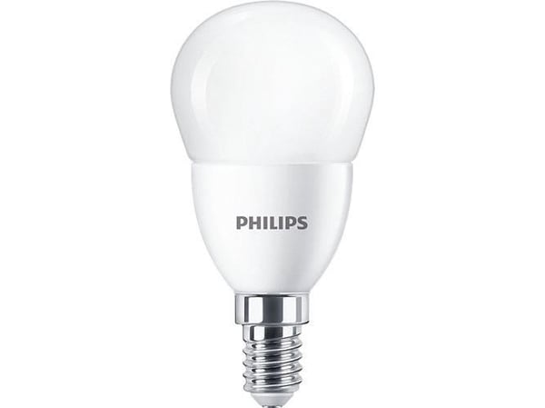 Philips ICE Candle and chandelier - LED-lyspære - form: P48 - mattslipt finish - E14 - 7 W (ekvivalent 60 W) - klasse E - kjølilg hvitt lys - 4000 K