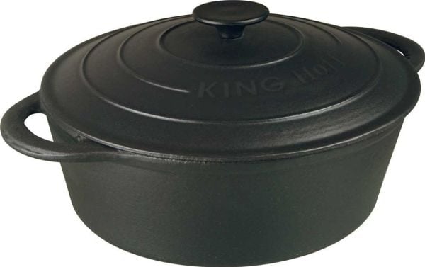King Hoff bradepanne "Kinghoff" 4,5 l støpejern (ketaus keptuve)