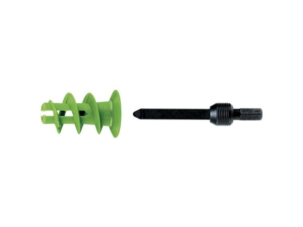 Fischer 524868, Ruuvi- ja seinäpistokesarja, Kipsilevy, Vihreä, 22 mm, 4 mm, 5 mm