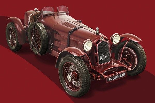Italeri Alfa Romeo 8C 2300 Roadster, Roadsterin pienoismalli, Kokoamispakkaus, 1:12, Alfa Romeo 8C 2300, Ei sukupuolirajoitusta, Kromi, Nailon, Muo...