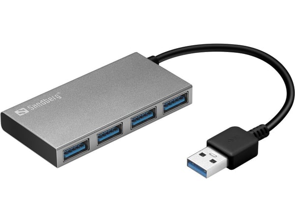 Sandberg USB 3.0 Pocket Hub - Hubb - 4 x SuperSpeed USB 3.0 - skrivbordsmodell