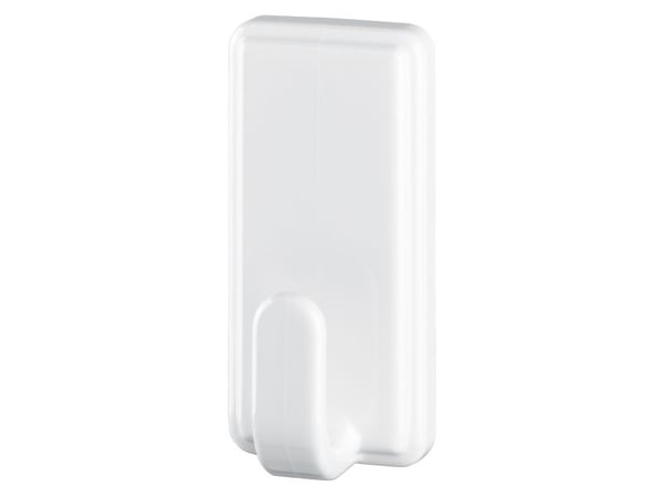 TESA 58010-00044, Håndklekrok, Hvit, Plast, 2 kg, 2 stykker, Blister