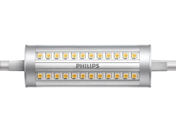 Philips - LED-glödlampa - form: majs - R7s - 14 W (motsvarande 100 W) - klass E - vitt ljus - 3000 K